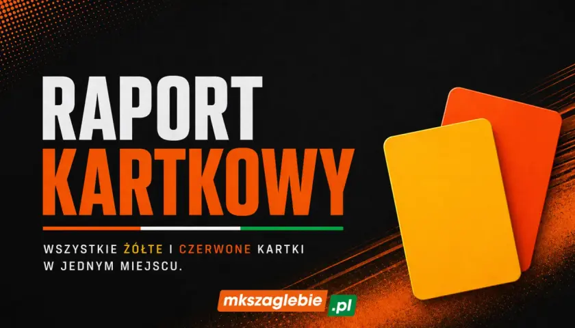 Raport kartkowy: za ile żółtych kartek się pauzuje? Wszystkie żółte i czerwone kartki w jednym miejscu.