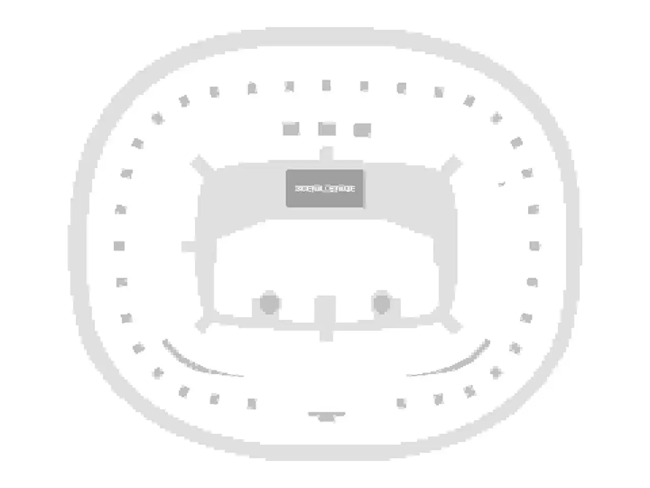 Schemat Stadionu Narodowego. Widok z góry, zaznaczone miejsca VIP. Unikaj tych miejsc, jeśli szukasz najlepszych widoków – to najgorsze miejsca na stadionie narodowym.